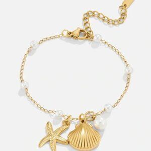 SeaShell 18K Gold Stainless Steel Waterproof Charm Bracelet